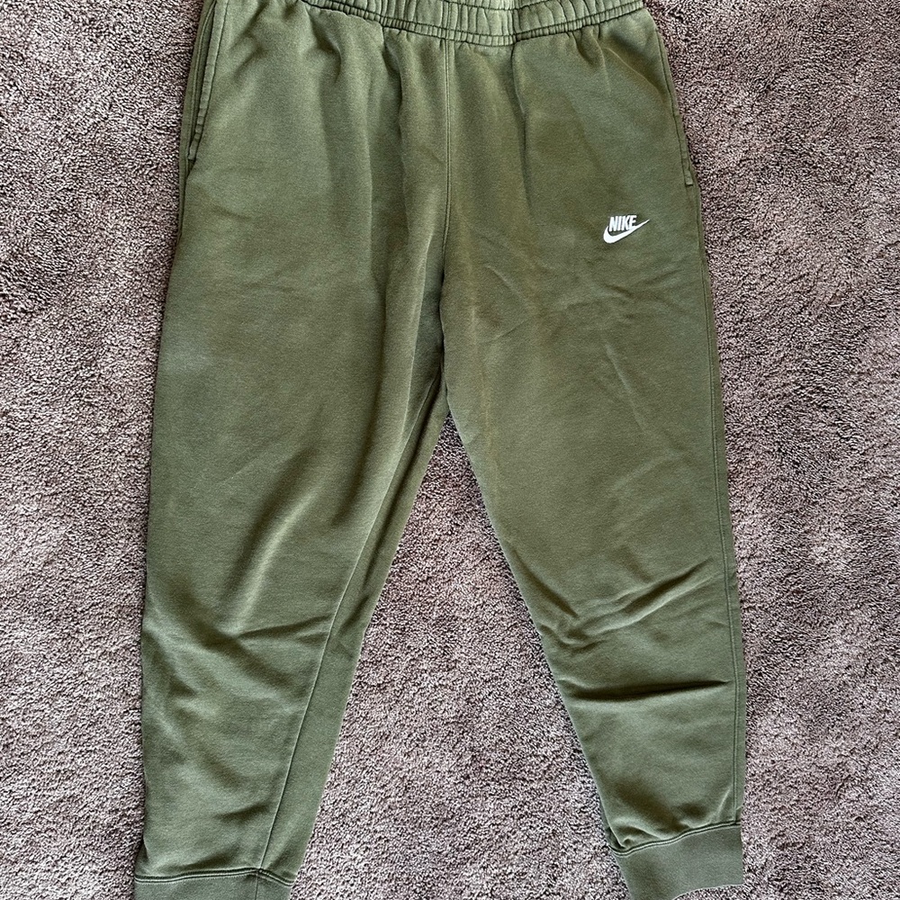 Nike Kids Olive Green Jogger Sweatpants